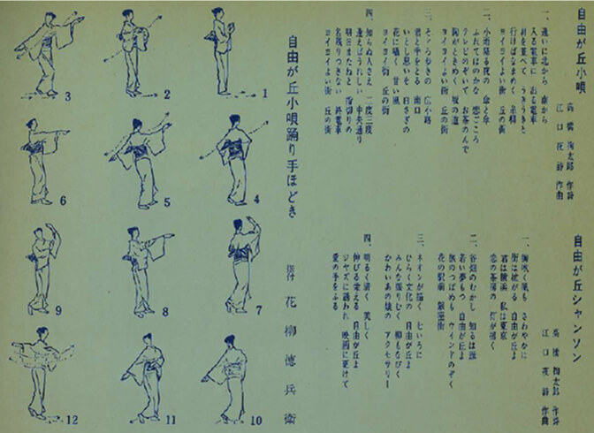 自由が丘小唄の振り付け